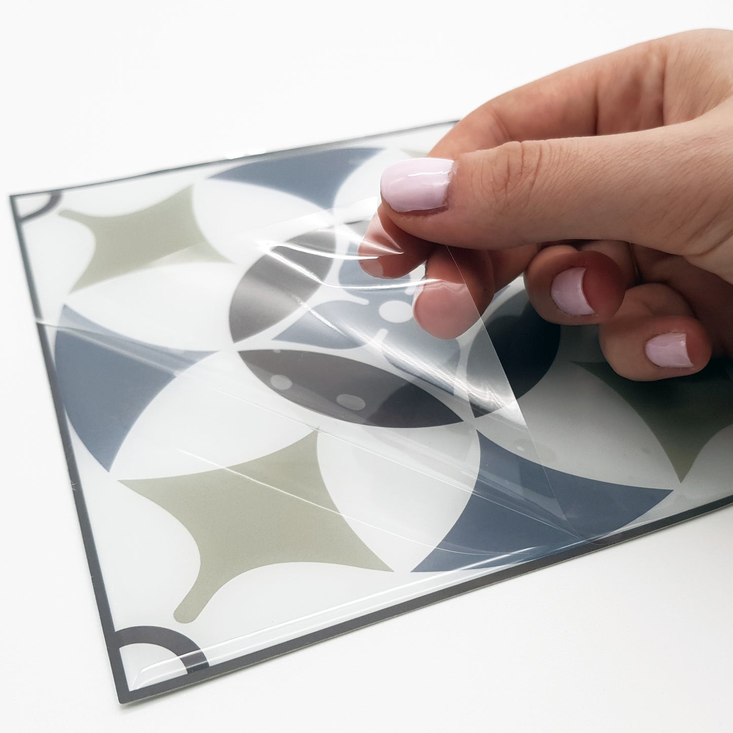 Limestone Spanish Glossy 3D Sticker Tile 15.4cm (6 in) - 16pcs in a pack