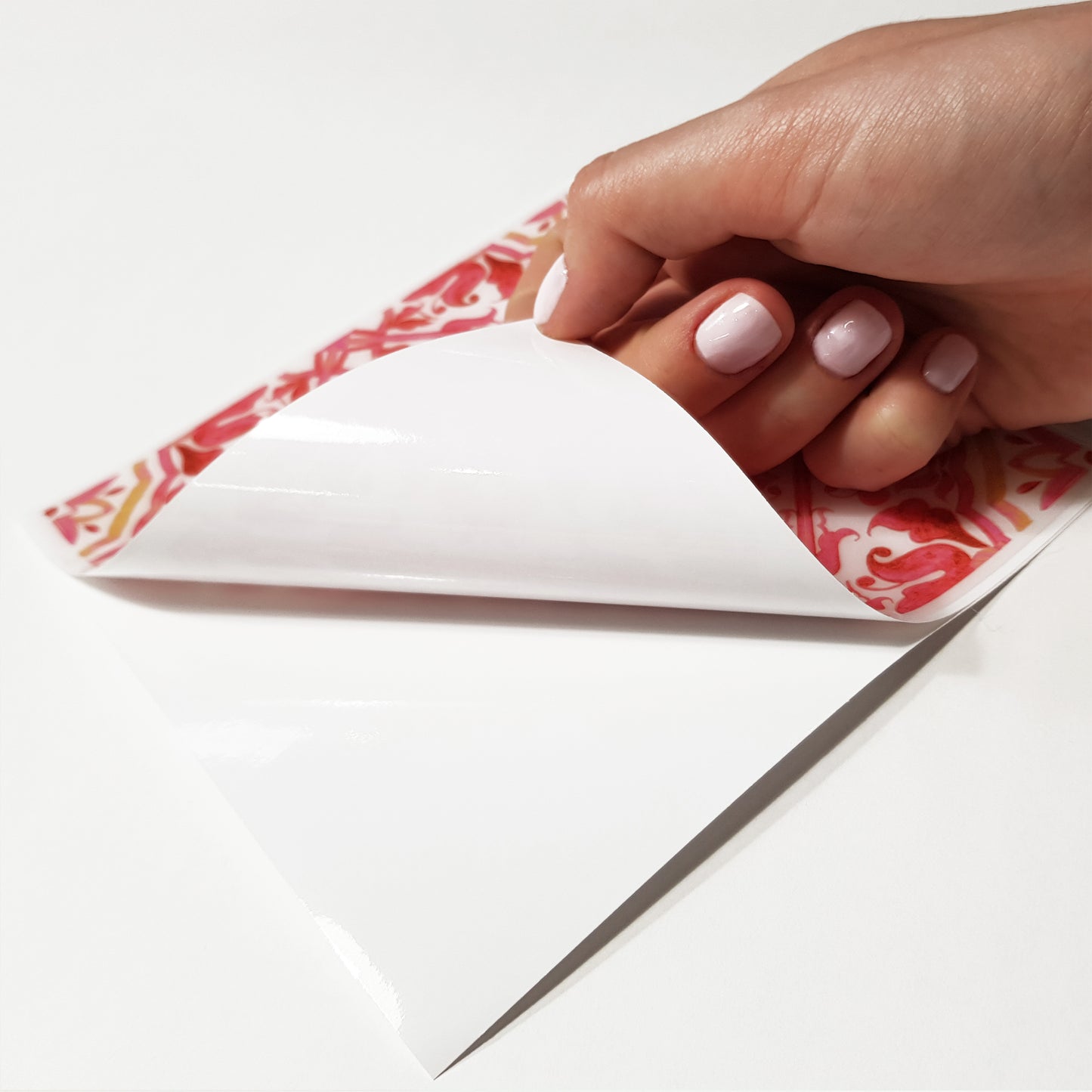 Moroccan Rose Red Mosaic Glossy 3D Sticker Tile 15.4 cm (6 in) - 16pcs in a pack