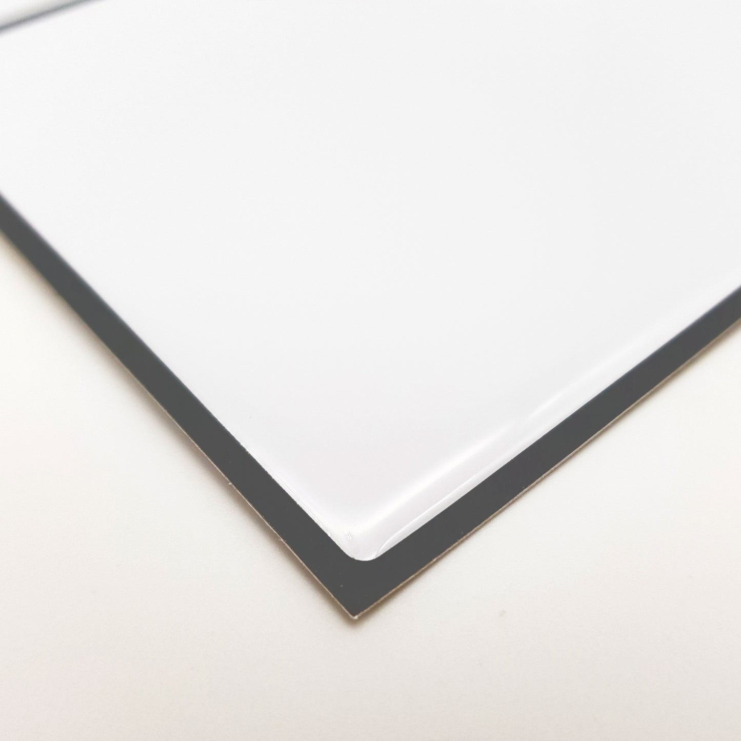 Insta Kitchen Original Brilliant White Glossy 3D Tile Stickers 30.5 x 15.4cm (12 x 6 in) - 12 pcs in a pack