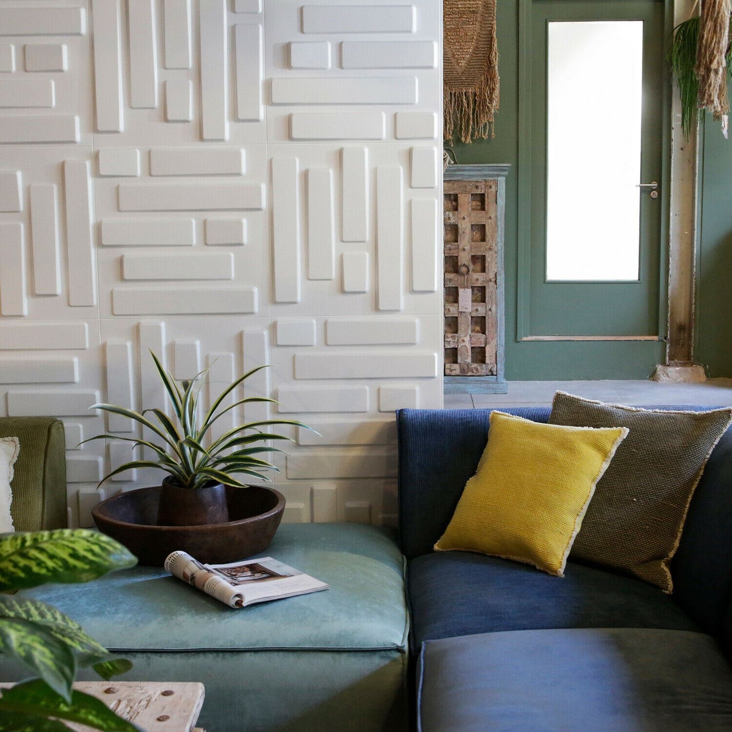 W3DP0002 - GA-WA02 Bricks Eco Friendly 3D Wall Panels Decorative Tiles - 50x50 cm - 12 Boards (for 3 sqm2)