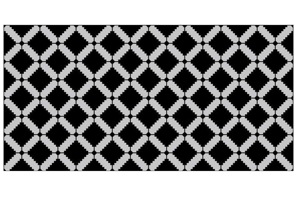 WFM6124 - Modern Geometric Stencil Pattern Rug Mat 120cm x 60 cm