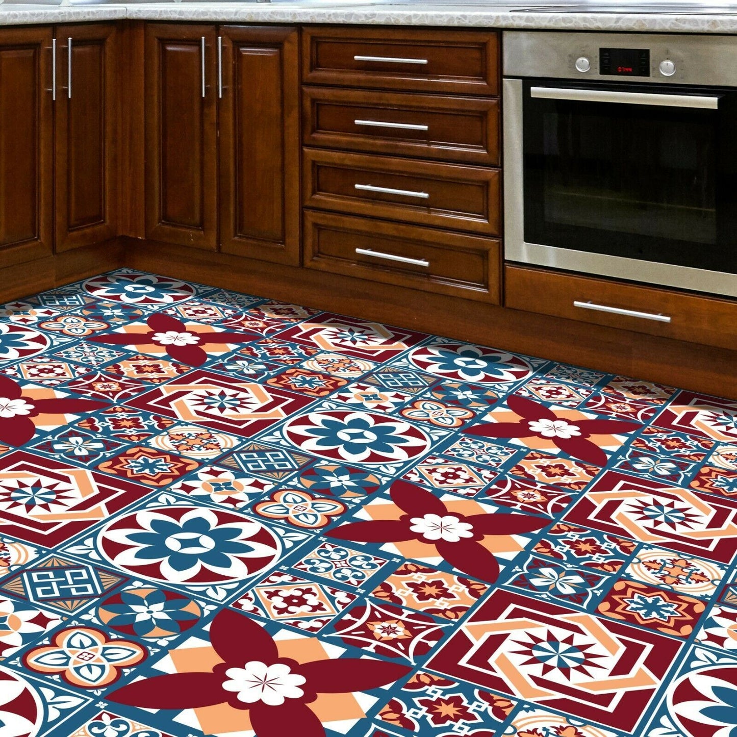 WFS6014 - Westminster Tiles Melange Floor Sticker 120cm x 60 cm