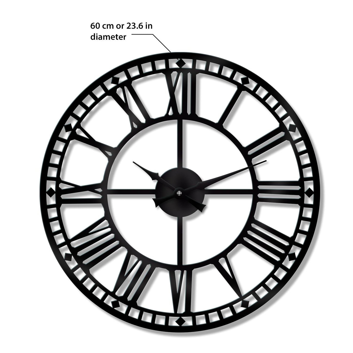 WC2123 - Walplus Westminster Big Ban Style Iron Wall Clock - 60 cm / 23.6 in