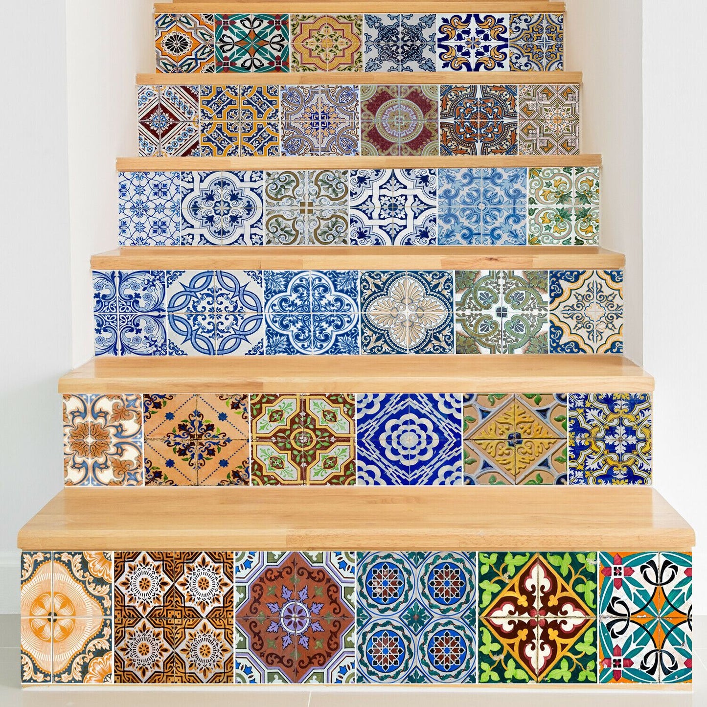 WFS003 - Vintage Spanish Tiles stairs stickers