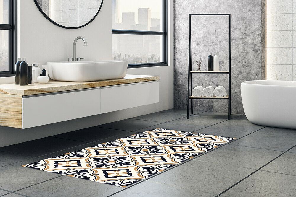 WFM6127 - European Vintage Floral Pattern Rug Mat 120cm x 60 cm