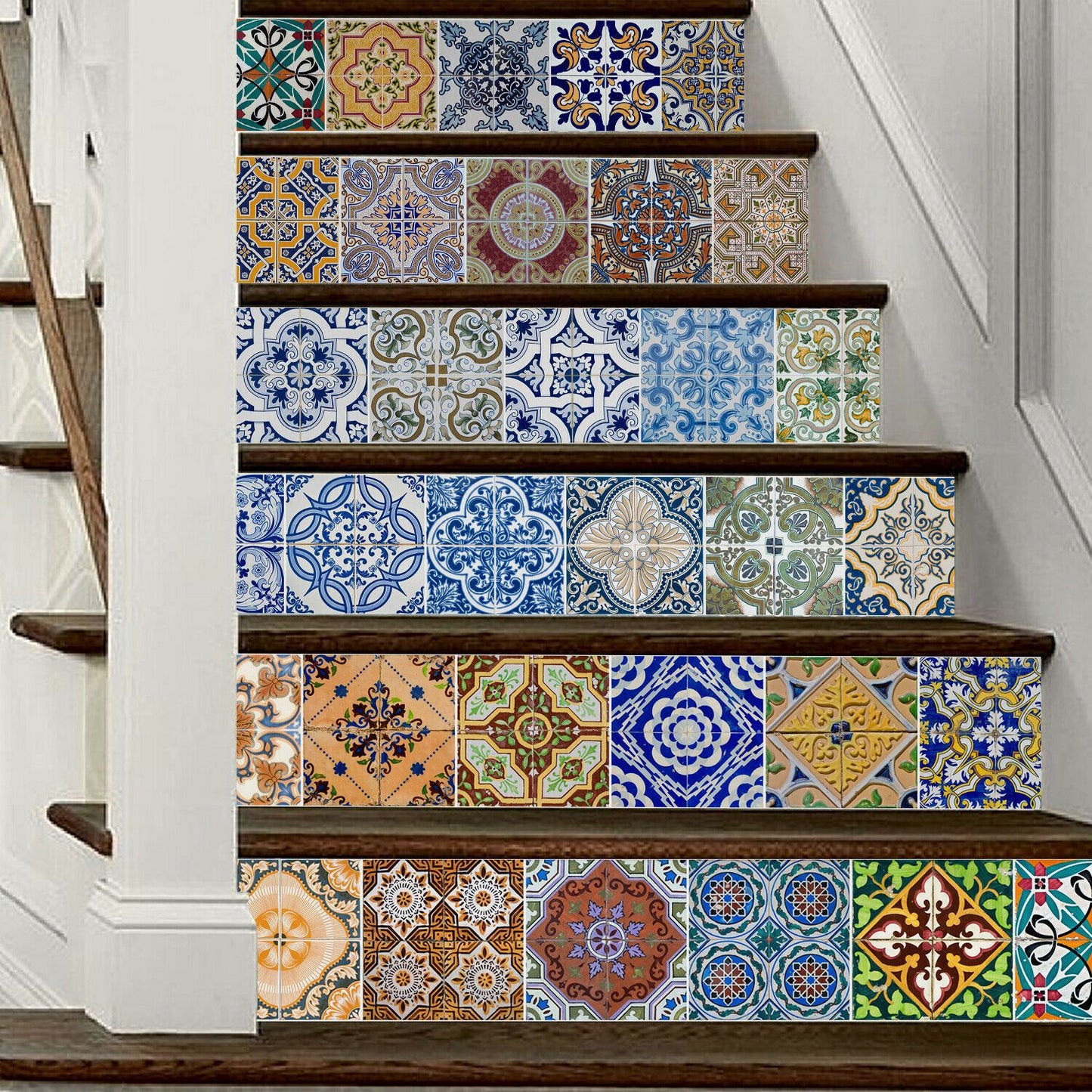 WFS003 - Vintage Spanish Tiles stairs stickers