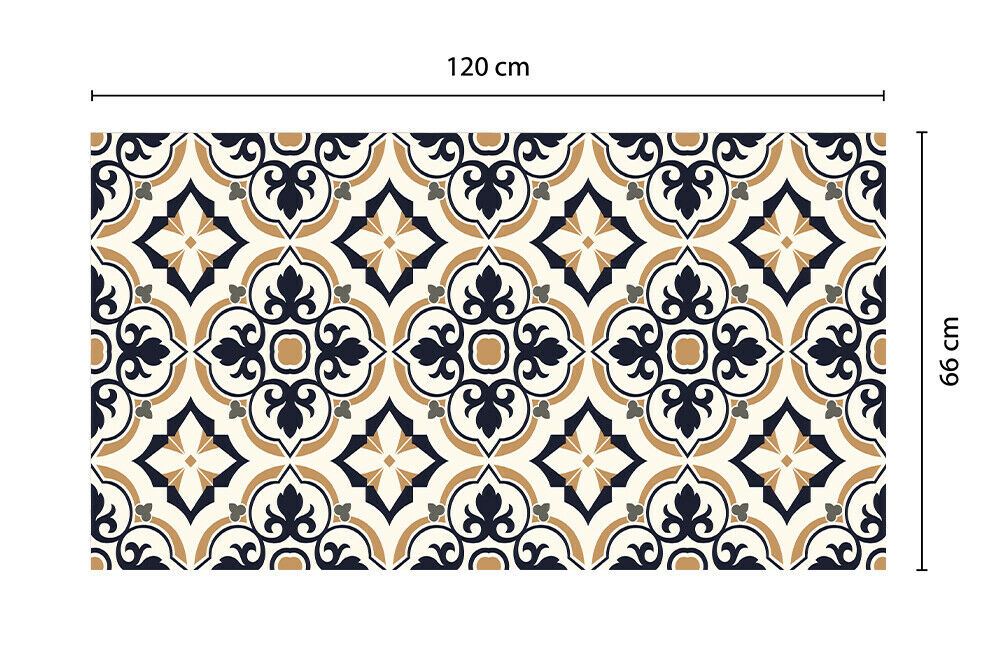 WFM6127 - European Vintage Floral Pattern Rug Mat 120cm x 60 cm