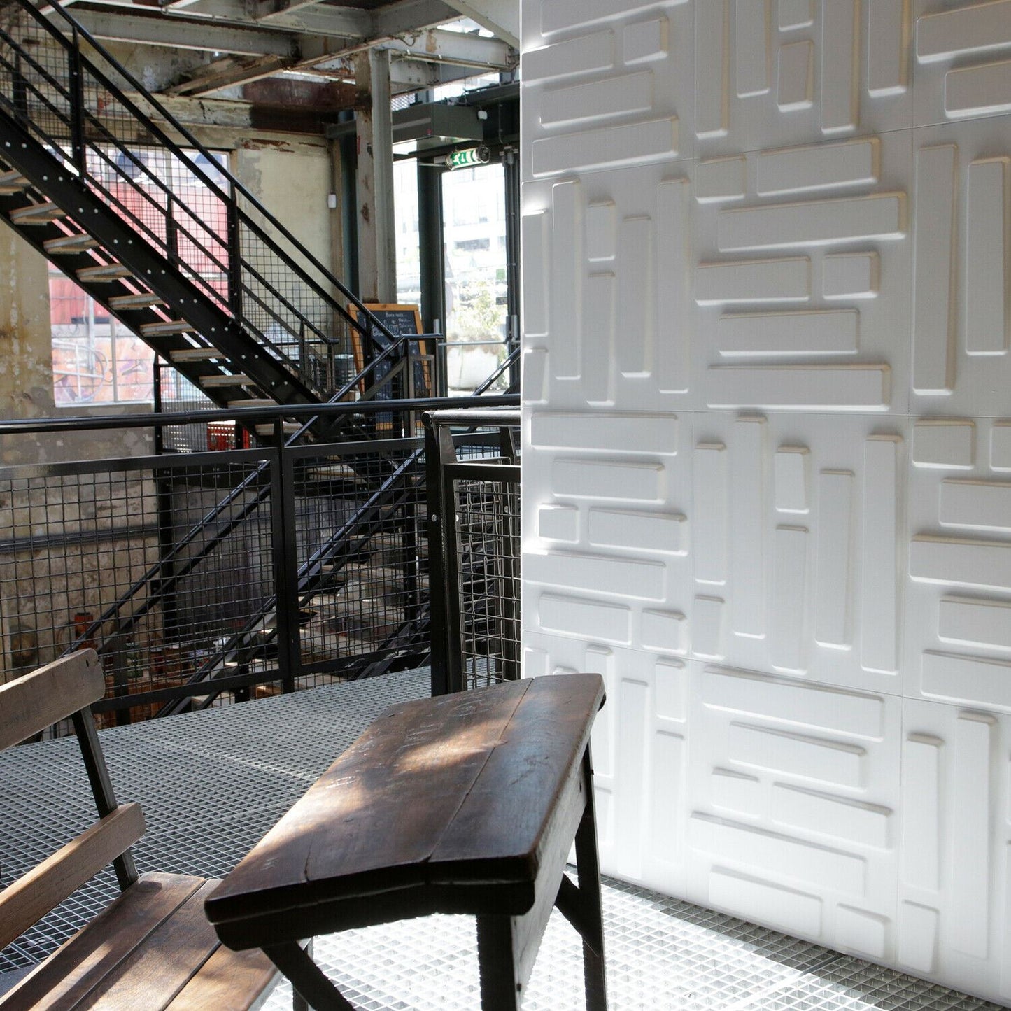 W3DP0002 - GA-WA02 Bricks Eco Friendly 3D Wall Panels Decorative Tiles - 50x50 cm - 12 Boards (for 3 sqm2)