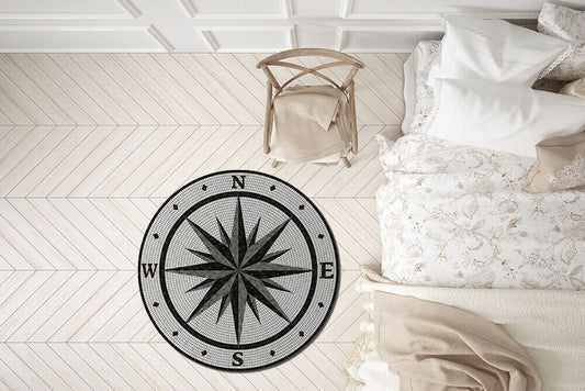 WFM6201 - Cardinal Points Mosaic Mat 99 cm Diameter