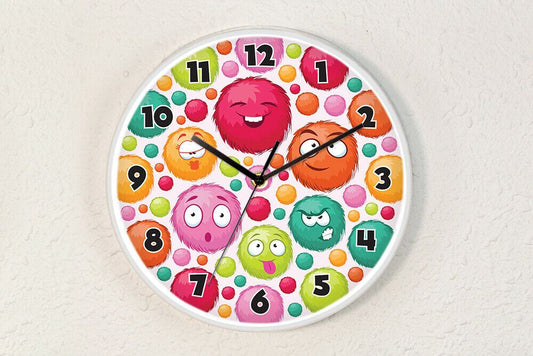 WC2096 - Fuzzies Children Clock - 25 cm / 9.8 in