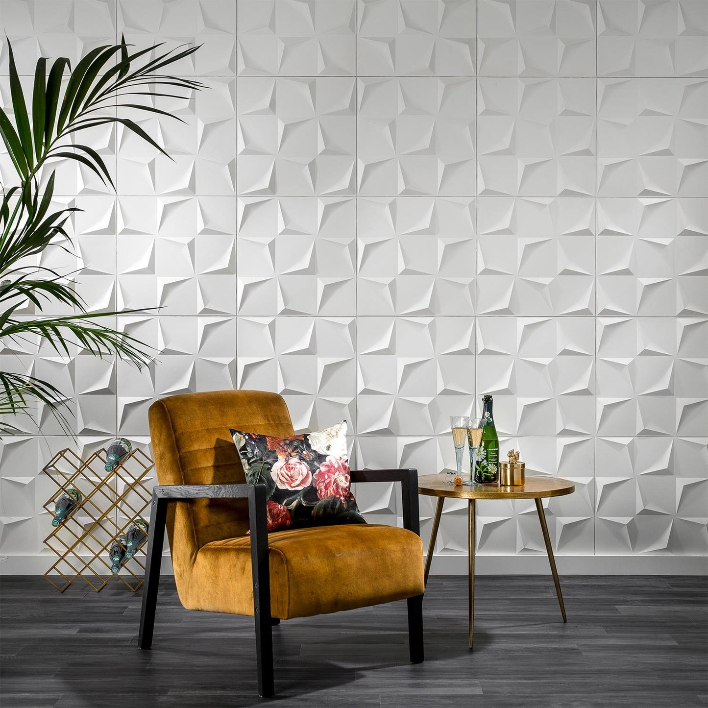 W3DPGAWA28 - Beau Eco Friendly 3D Wall Panels Decorative Tiles - 50x50 cm - 12 Boards (for 3 sqm2)