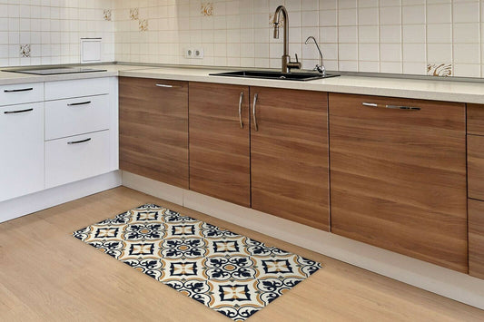 WFM6127 - European Vintage Floral Pattern Rug Mat 120cm x 60 cm