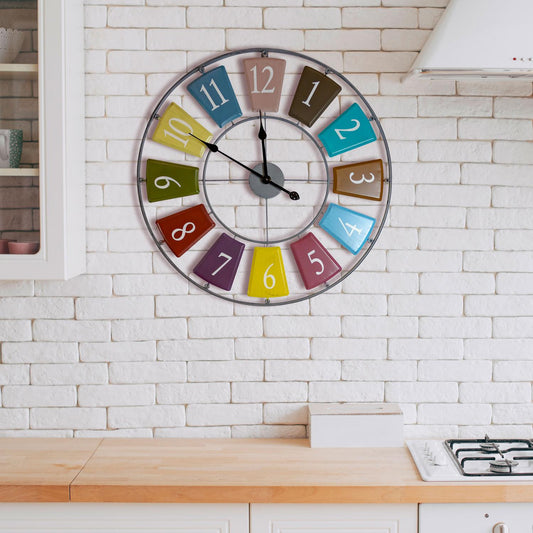WC2150 - Candy Colourful Skeleton Wall Clock - 68 cm / 27 in