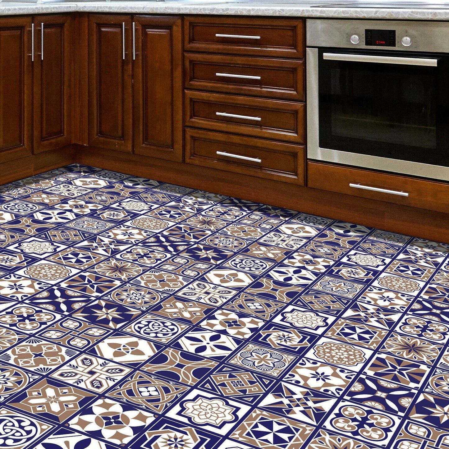 WFS6007 - Royal Tiles Floor Sticker 120cm x 60 cm