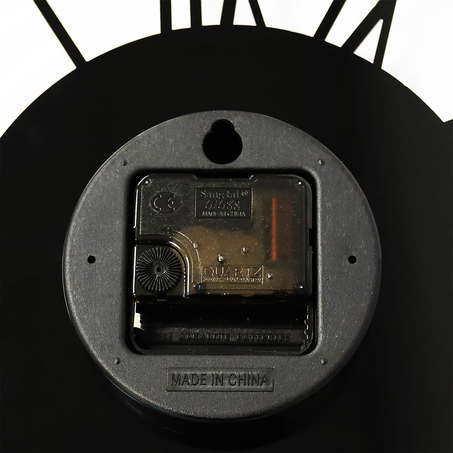 WC2134 - Acrylic Gloss Roman Wall Clock Black - 30 cm / 11.8 in