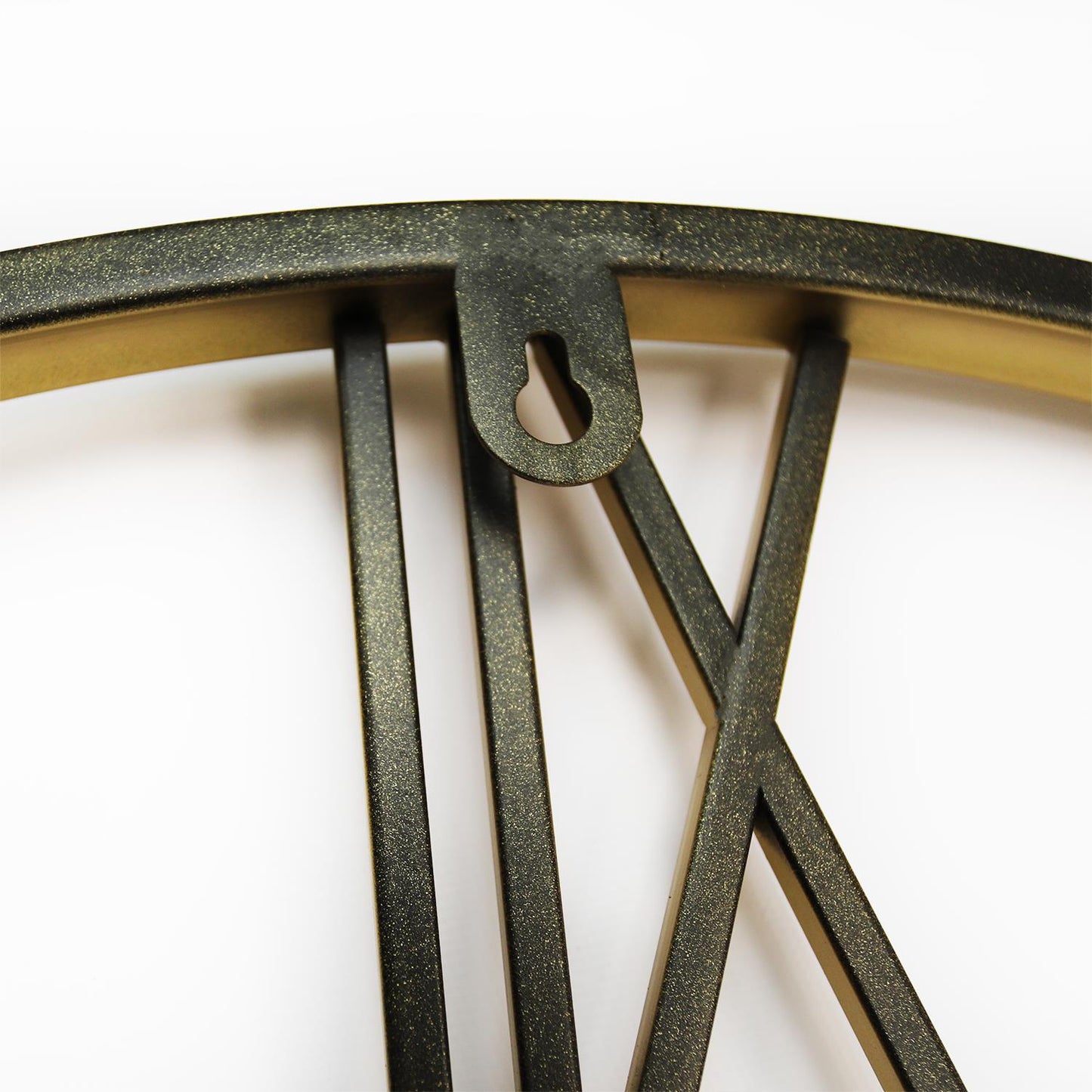 WC2131 - Walplus Gold Metal Large Iron Wall Clock - 76 cm / 30 in