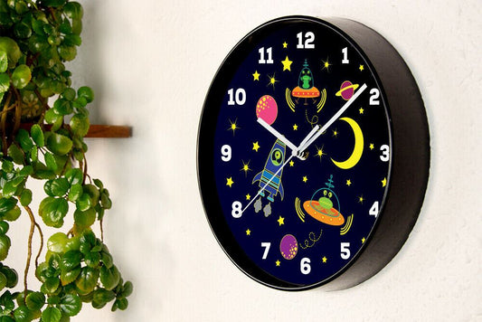 WC2075 - Happy Galaxy Children Clock - 25 cm / 9.8 in