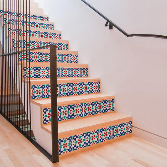 WT1508 - Marrakech Tiles Wall Stickers - 15 cm x 15 cm - 24 pcs.