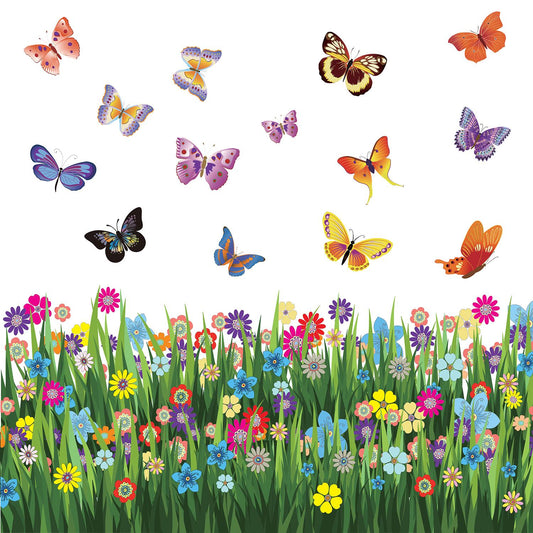WS5031 - Colourful Butterflies Grass