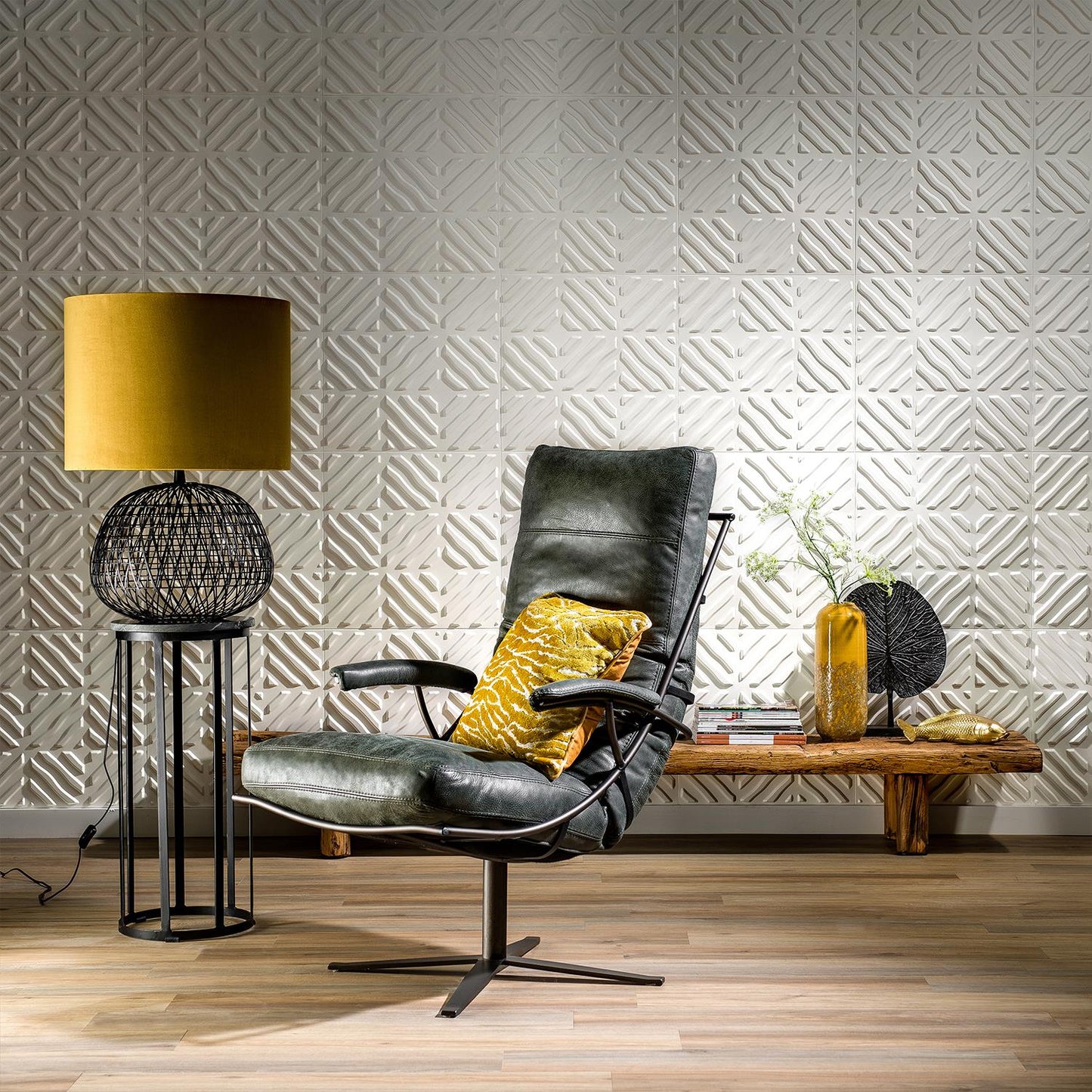 W3DPGAWA32 - Noah Eco Friendly 3D Wall Panels Decorative Tiles - 50x50 cm - 12 Boards (for 3 sqm2)