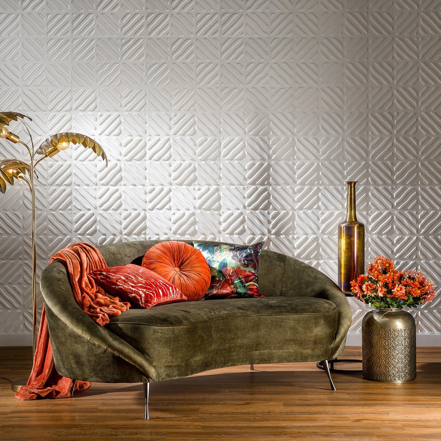 W3DPGAWA32 - Noah Eco Friendly 3D Wall Panels Decorative Tiles - 50x50 cm - 12 Boards (for 3 sqm2)