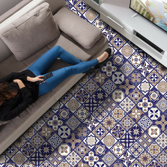 WFS6007 - Royal Tiles Floor Sticker 120cm x 60 cm