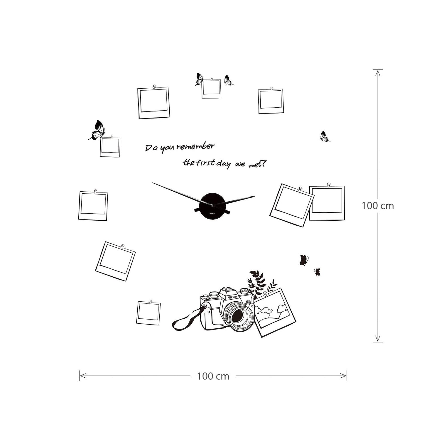 WC2108 - COM - WS4021 + WC2050 - Photo Frame Wall Clock