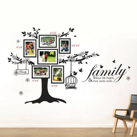 COM - Photo Frame Birdcage WS9021 + Family Birds Quote WS3023