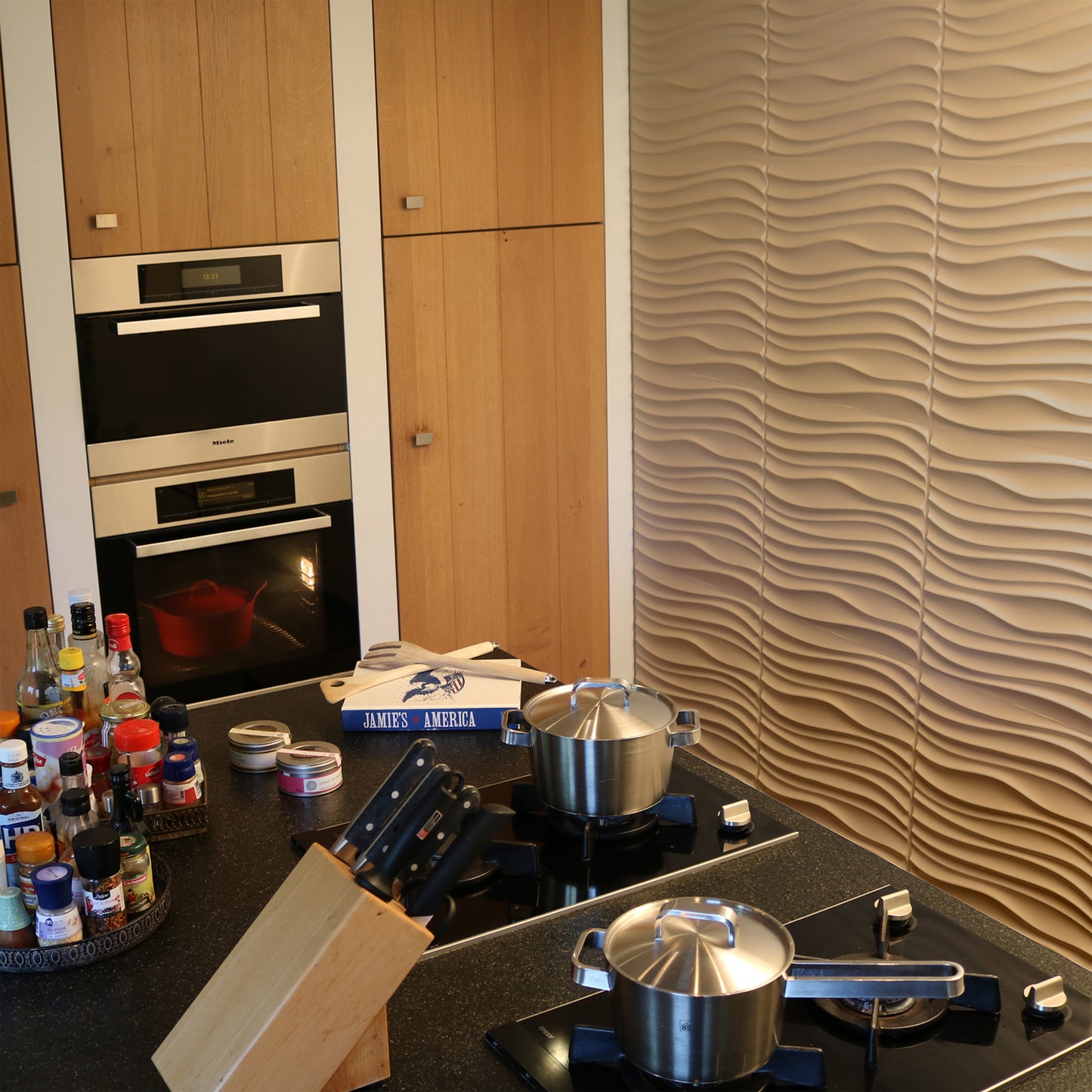 W3DP0015 - GA-WA22 Maxwell Eco Friendly 3D Wall Panels Decorative Tiles - 50x50 cm - 12 Boards (for 3 sqm2)