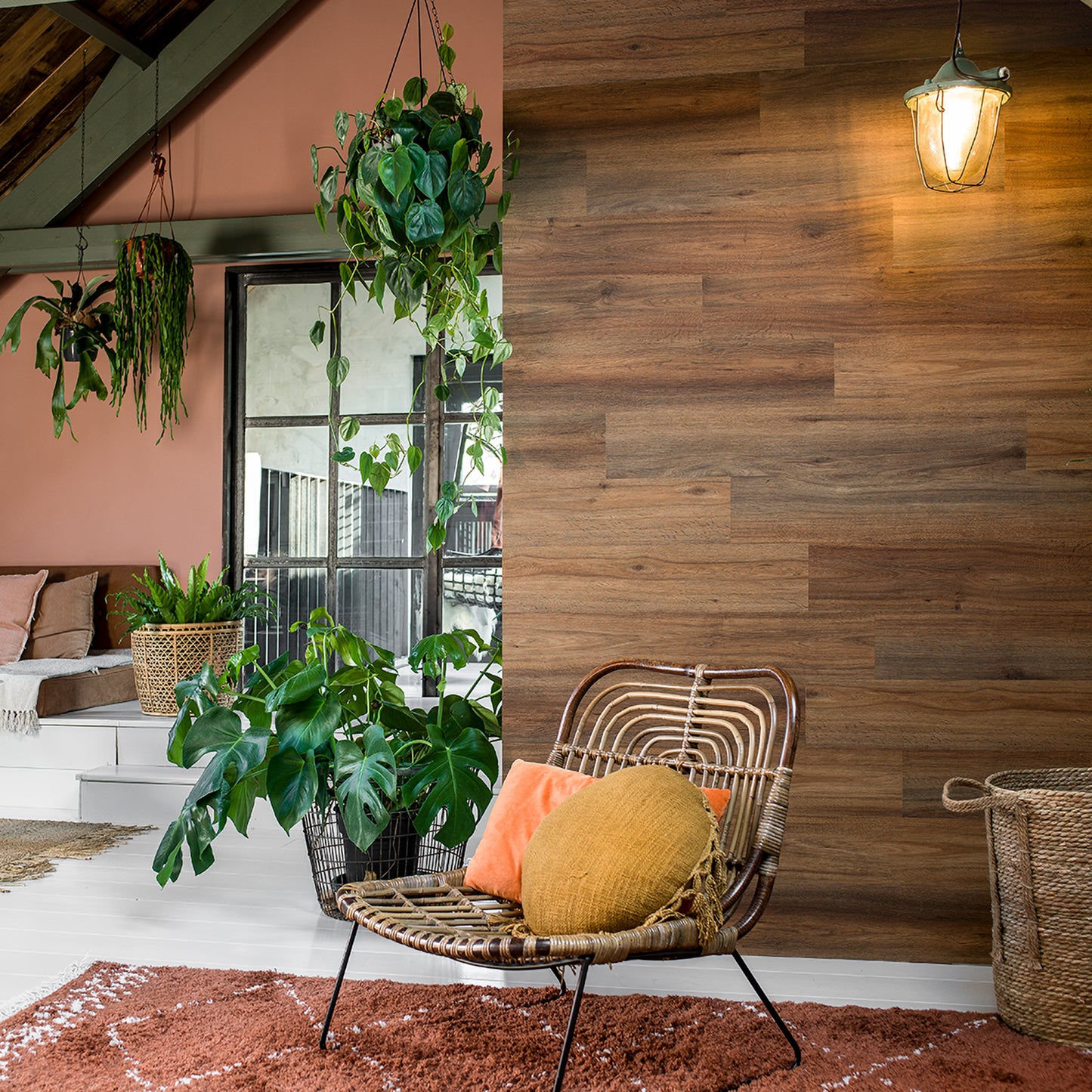 W3DP0028 - GL-WA28 - Saddle Brown Wood Look Planks Natural Oak