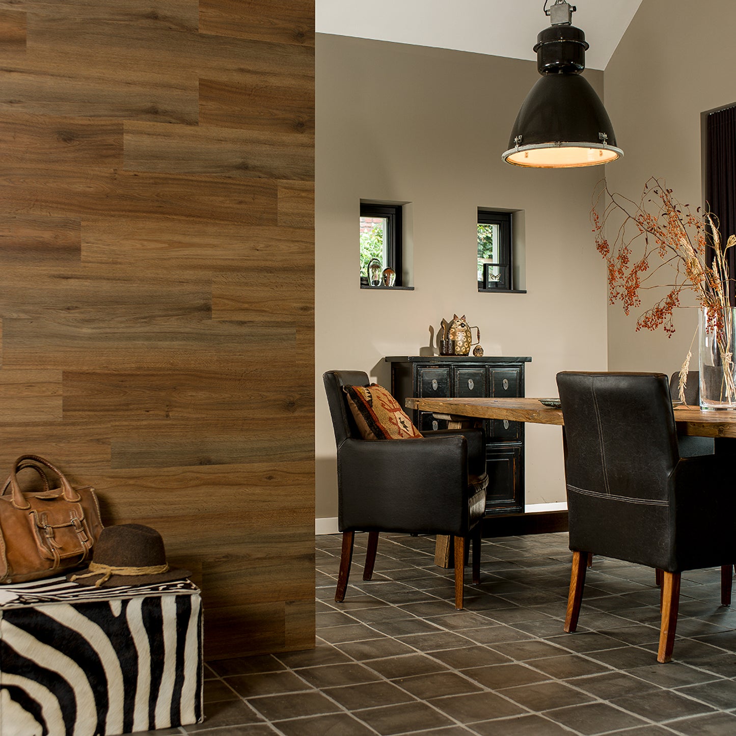 W3DP0028 - GL-WA28 - Saddle Brown Wood Look Planks Natural Oak