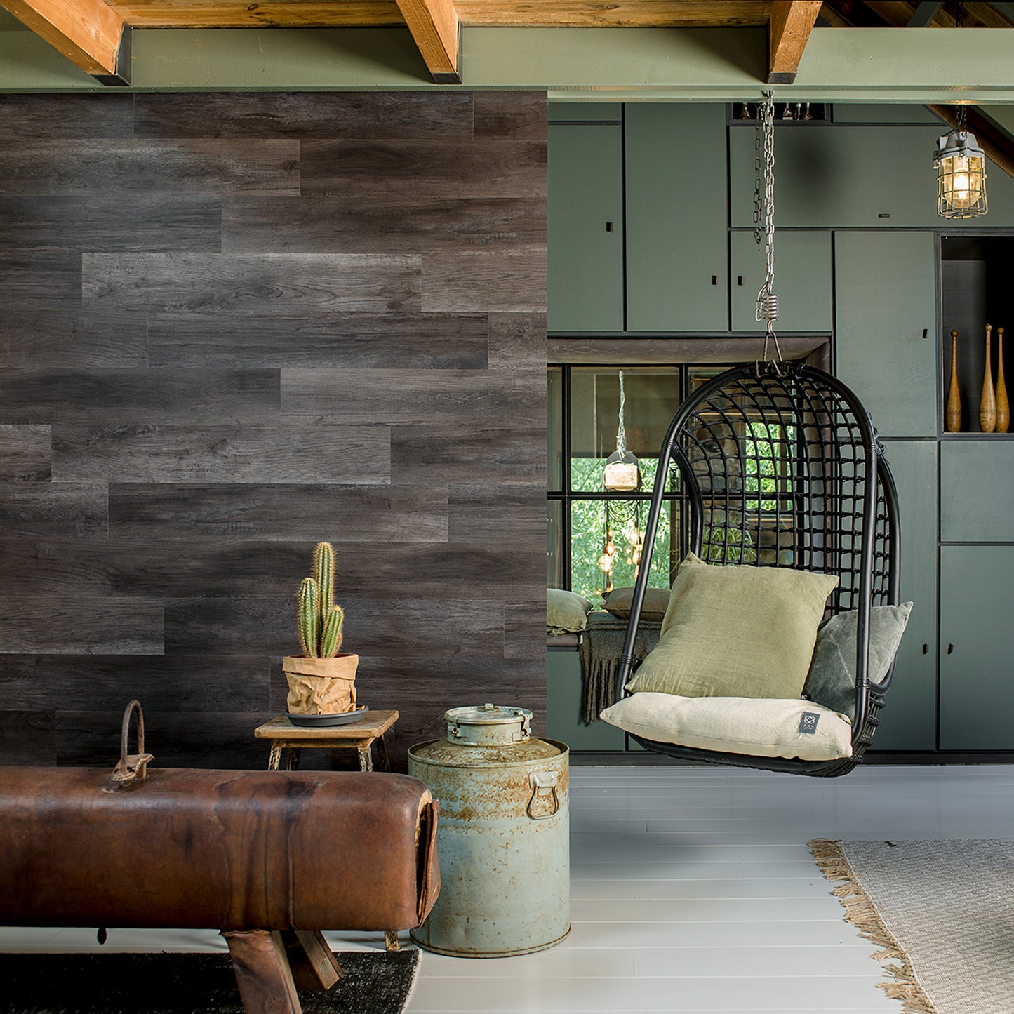W3DP0033 - Charcoal Black Wood Look Planks