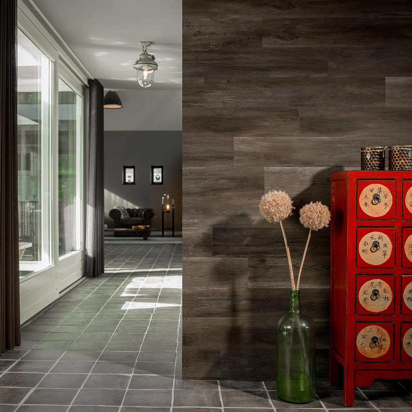W3DP0033 - Charcoal Black Wood Look Planks