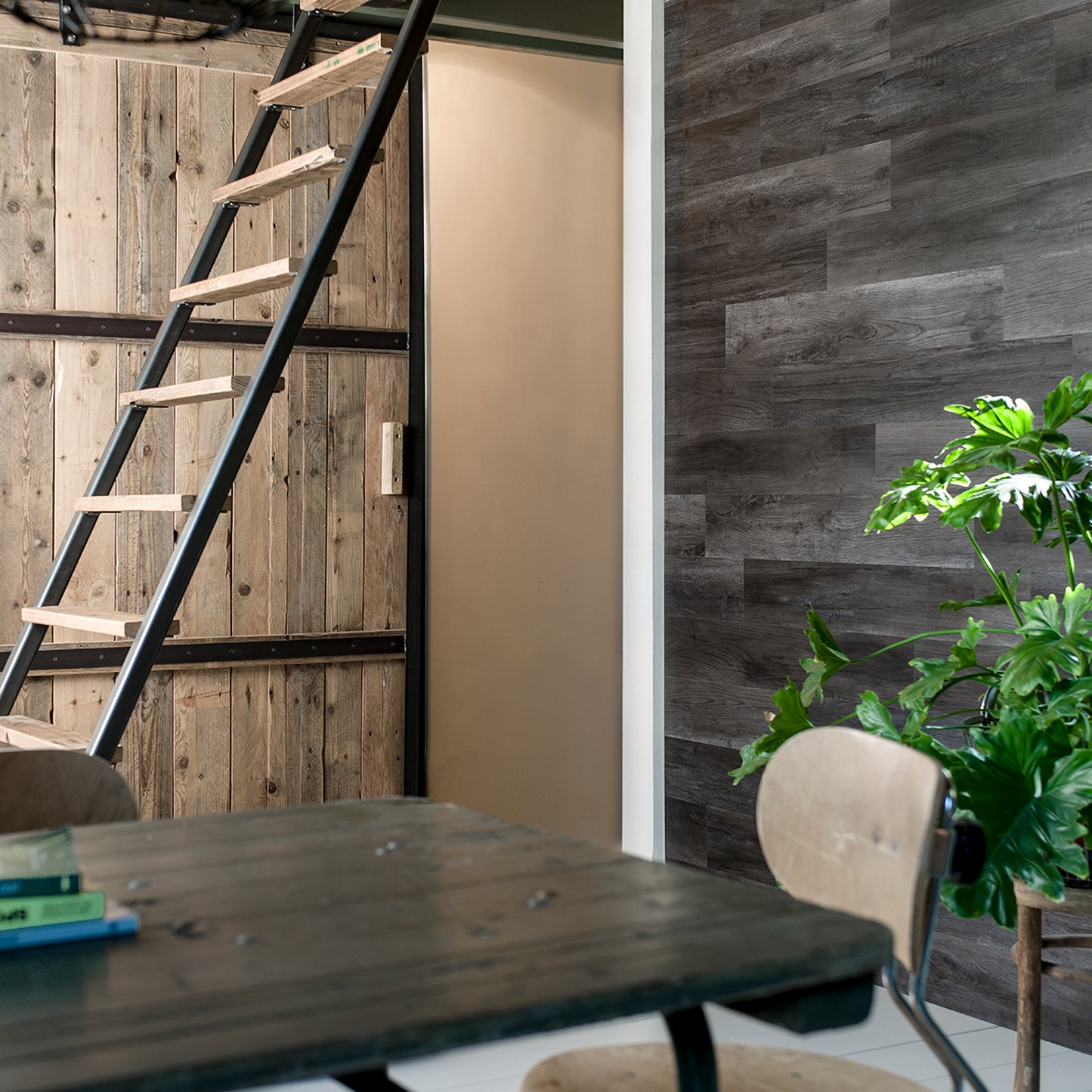 W3DP0033 - Charcoal Black Wood Look Planks