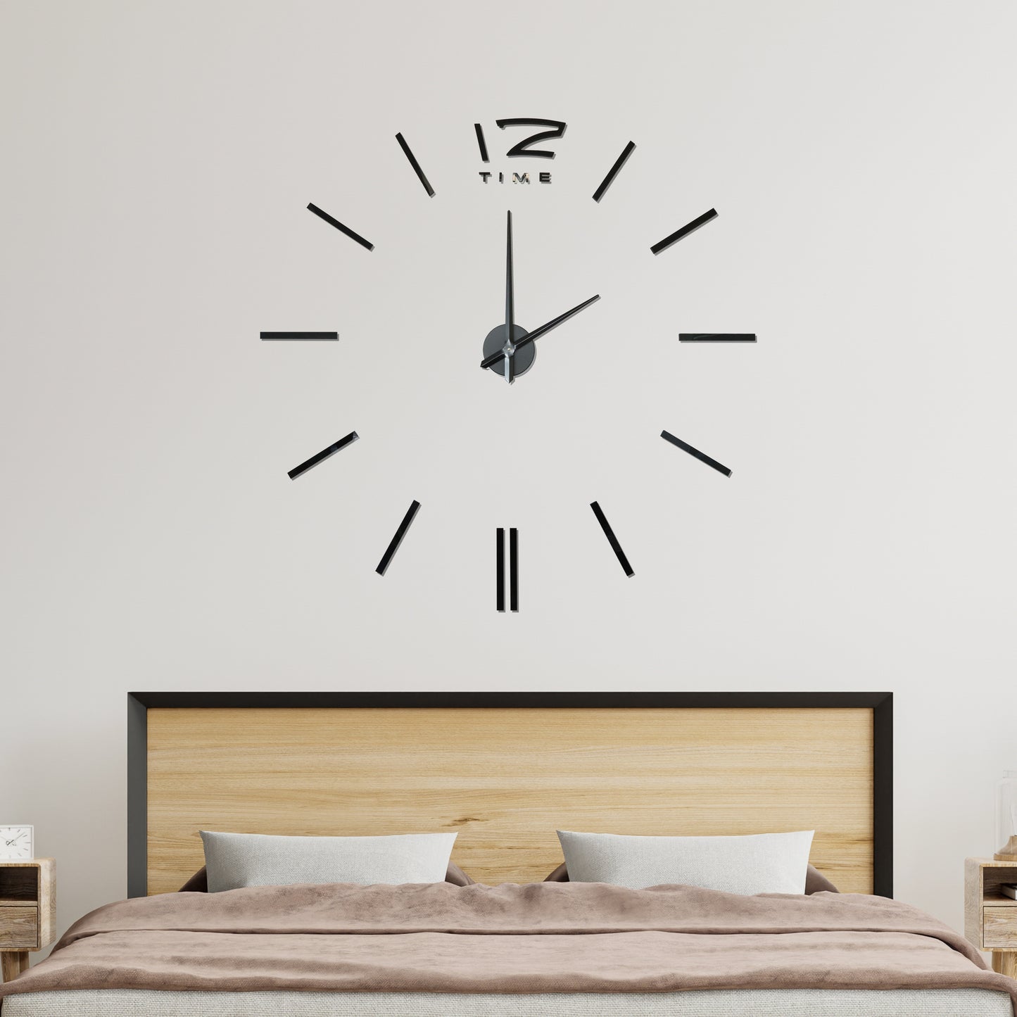 WC2046 - Black 3D Giant Wall Clock