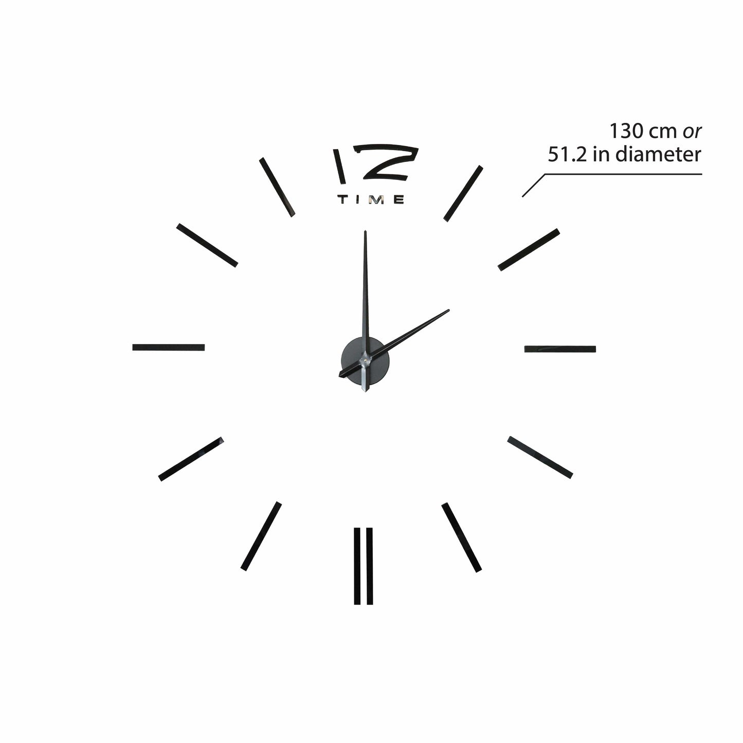 WC2046 - Black 3D Giant Wall Clock