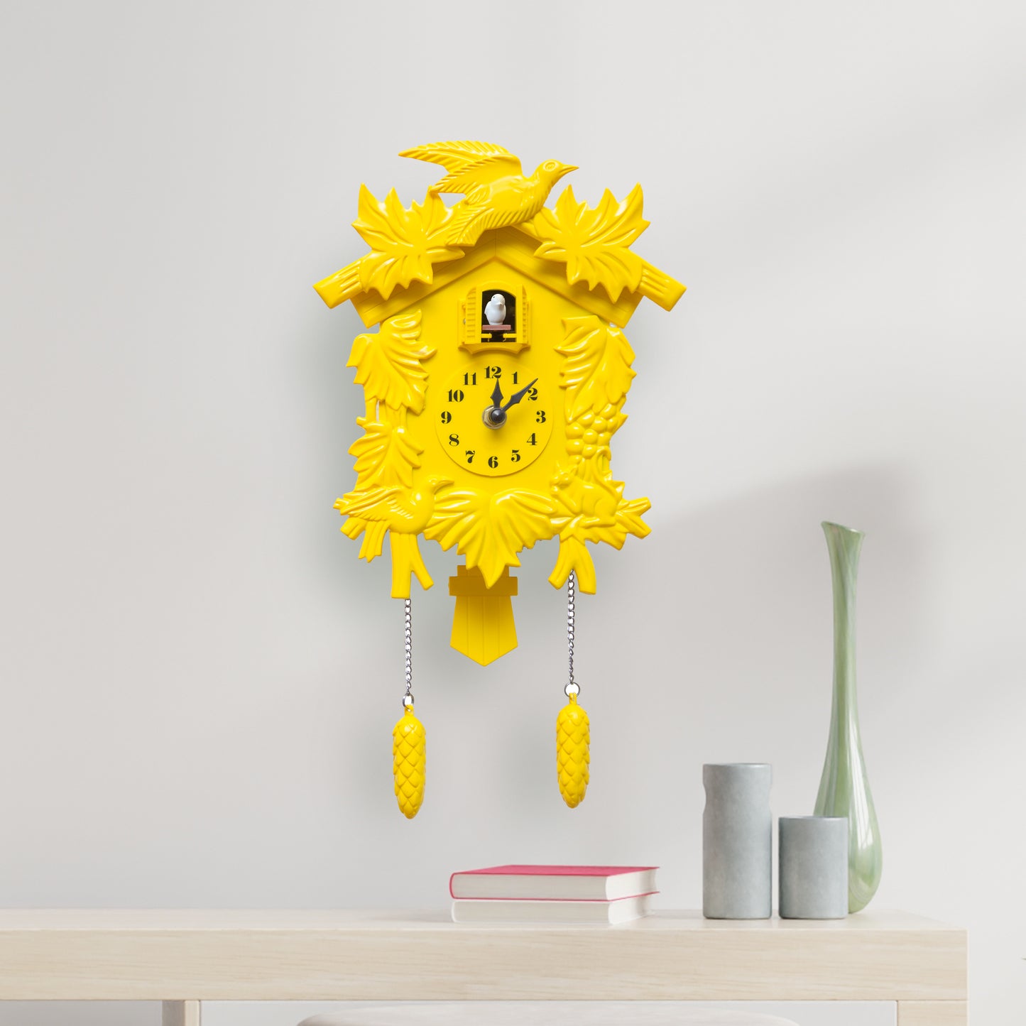 WC2049 - Yellow Vintage Cuckoo Clock