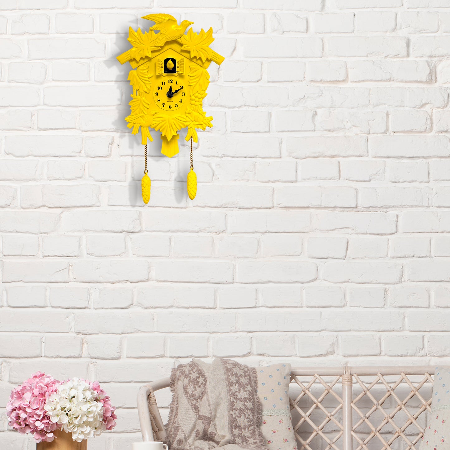 WC2049 - Yellow Vintage Cuckoo Clock