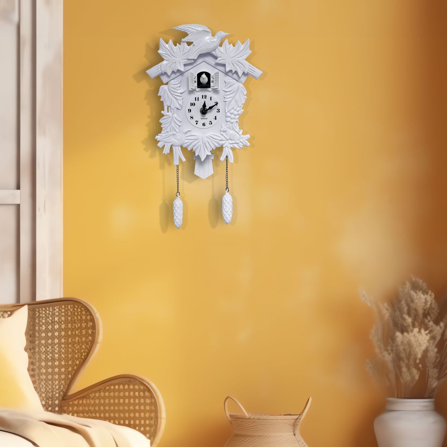 WC2054 - White Vintage Cuckoo Clock