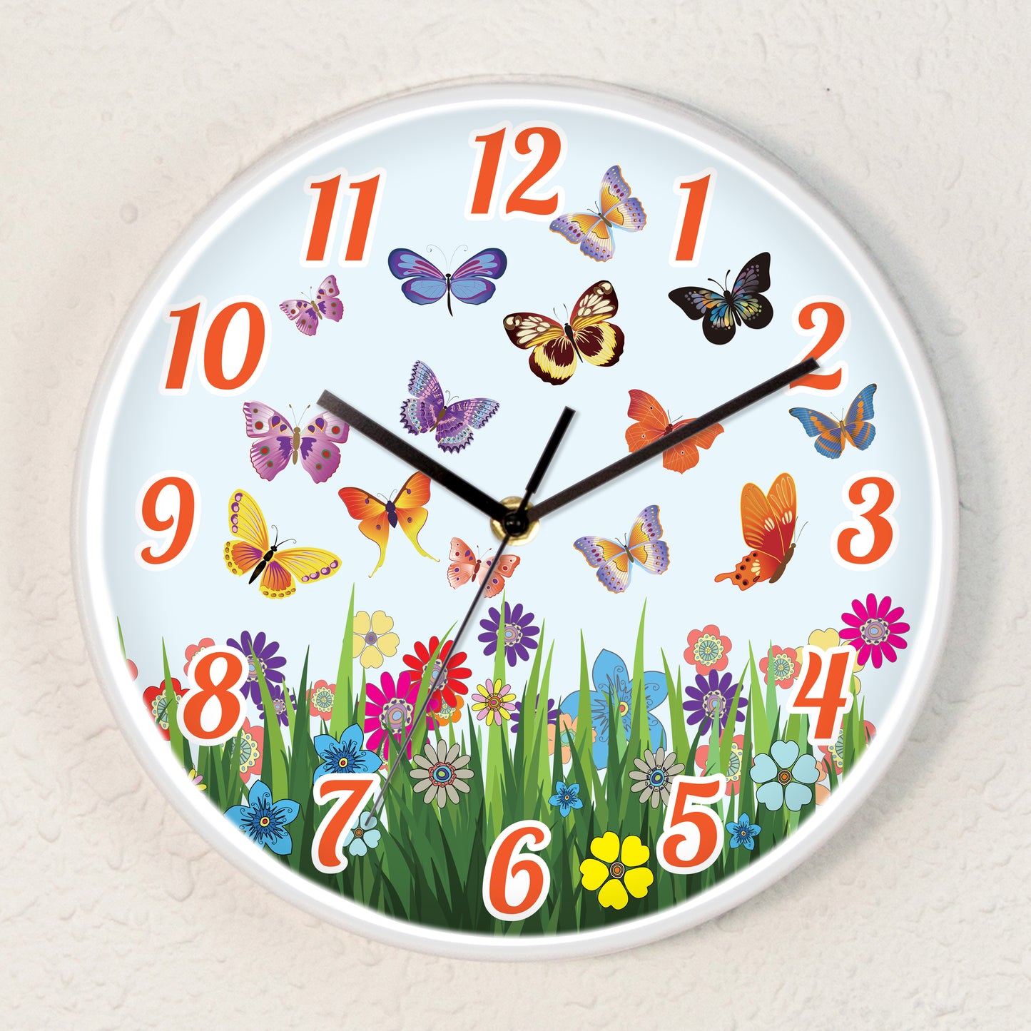 WC2080 - Summer Day Children Wall Clock - 25 cm / 9.8 in