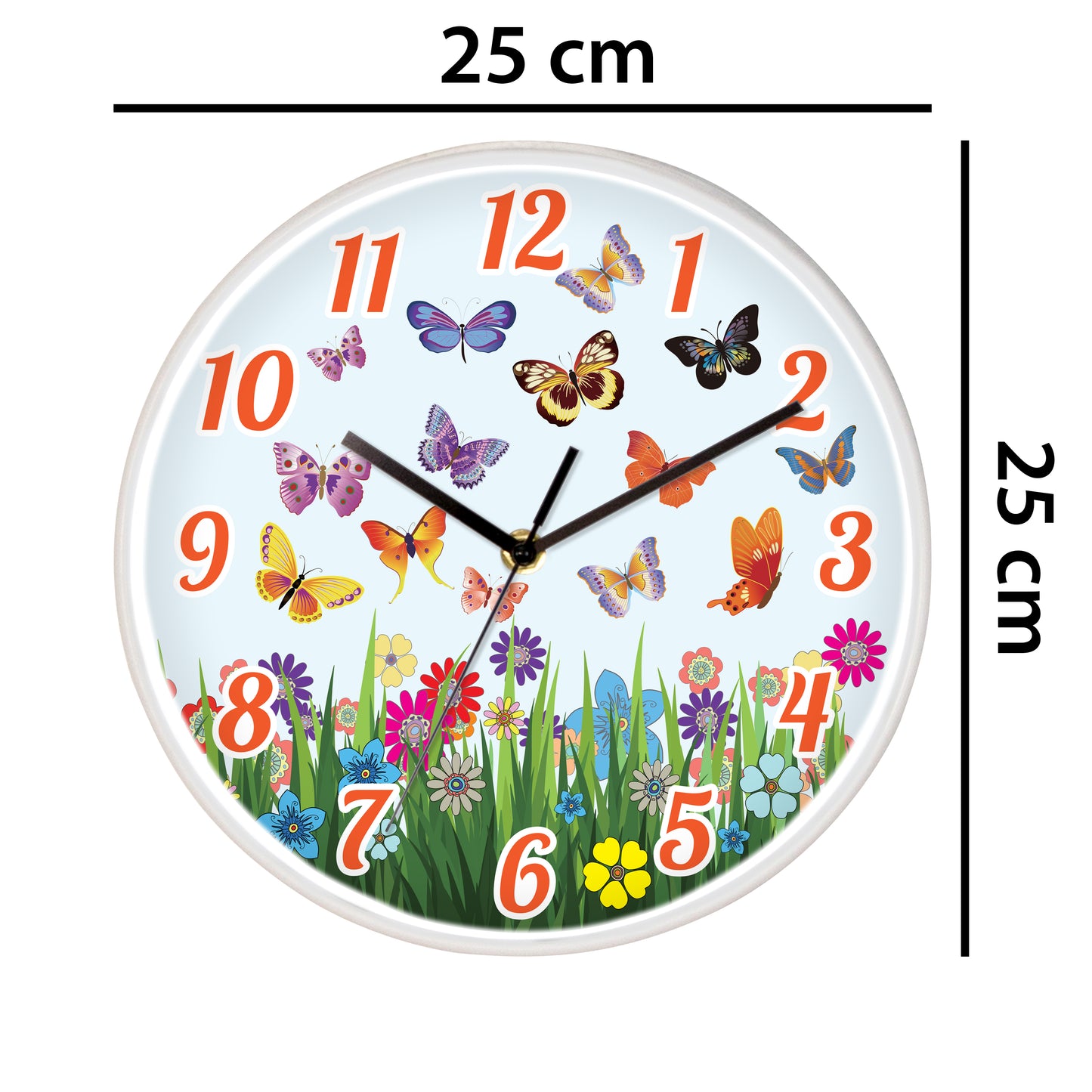 WC2080 - Summer Day Children Wall Clock - 25 cm / 9.8 in