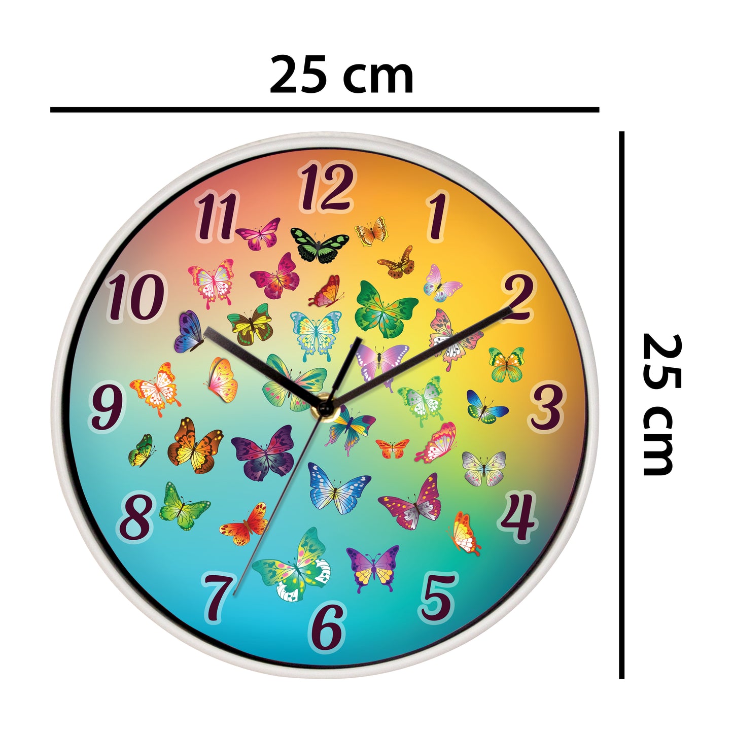 WC2082 - Butterfly Dream Children Clock - 25 cm / 9.8 in