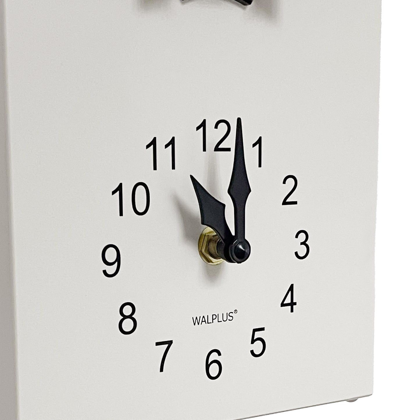 WC2088 - White Cuckoo Clock - Black Window