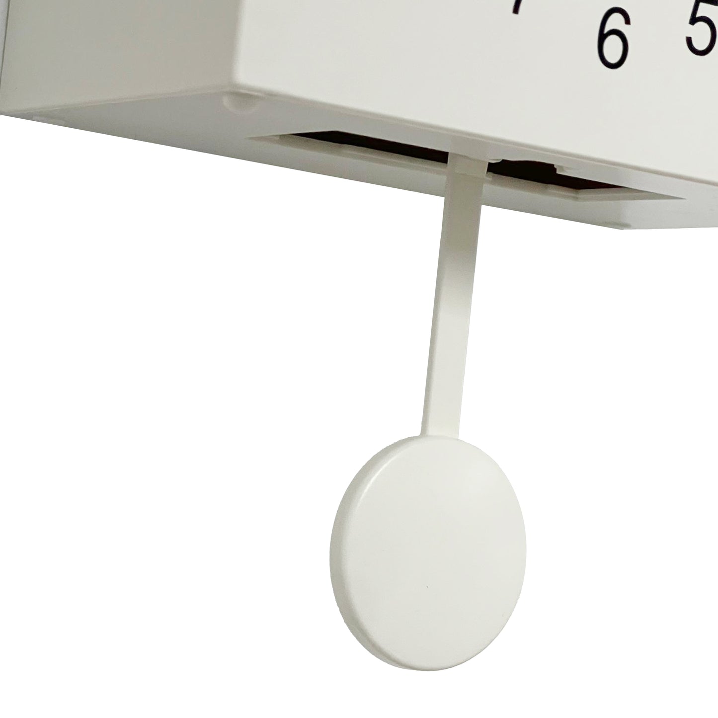 WC2088 - White Cuckoo Clock - Black Window
