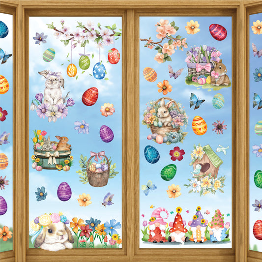 WSW6020 - Easter Bunny Watercolour Window Clings