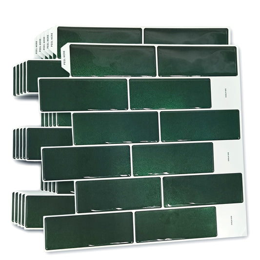 Green Stone Classic Blend 3D Sticker Tile 12 x 12 inches / 30.5 x 30.5 cm - 6pcs in a pack
