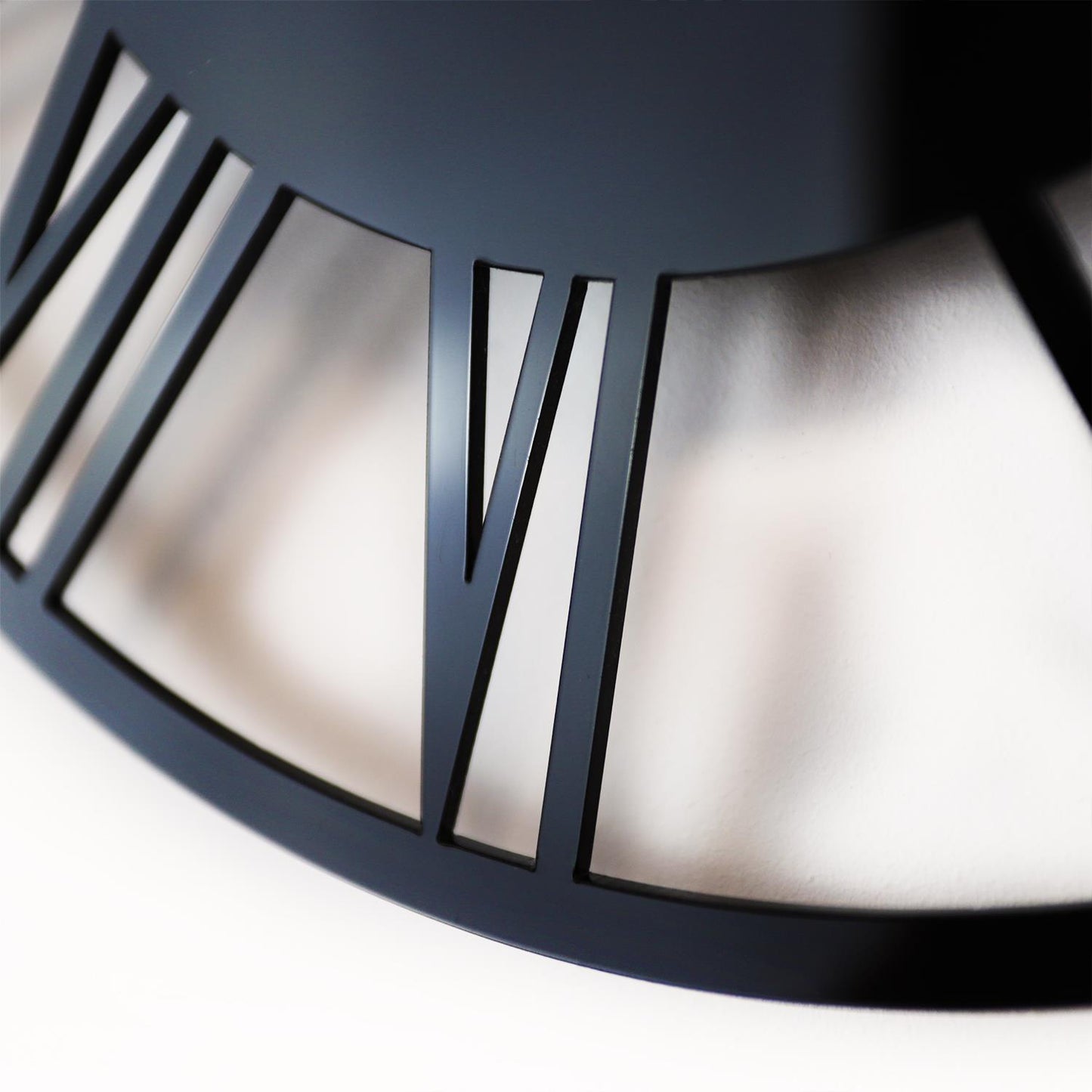 WC2134 - Acrylic Gloss Roman Wall Clock Black - 30 cm / 11.8 in