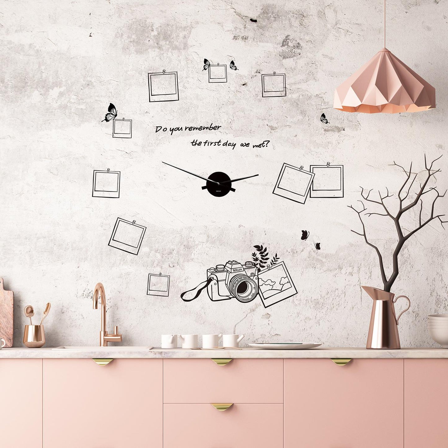WC2108 - COM - WS4021 + WC2050 - Photo Frame Wall Clock