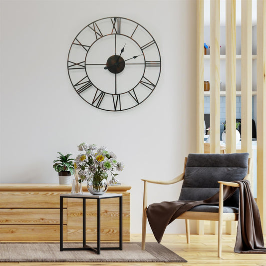 WC2152 - Large Roman Iron Clock - 29 in