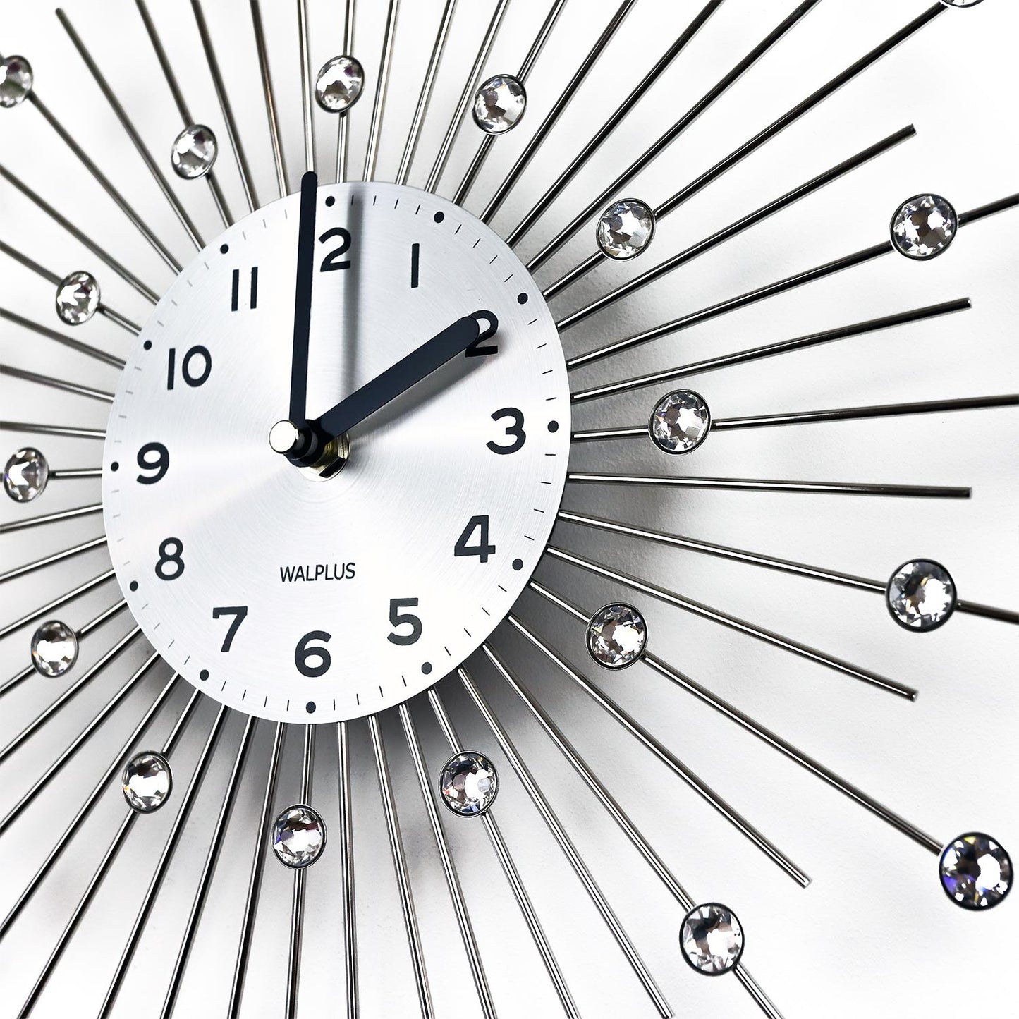 WC2135 - Peacock Crystal Clock with Swarovski Elements - 33 cm / 13 in